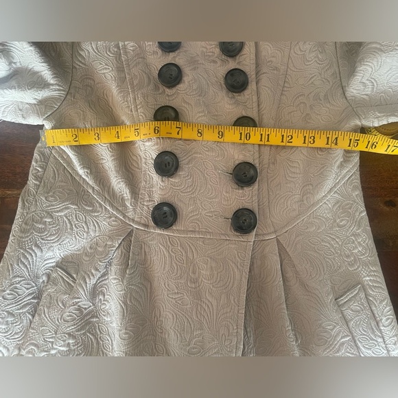 - Max Mara jacquard empire waist doubled breasted coat - Picture 14 of 14